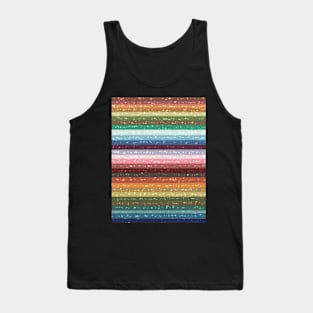 Rainbow Glitter Stripes Tank Top